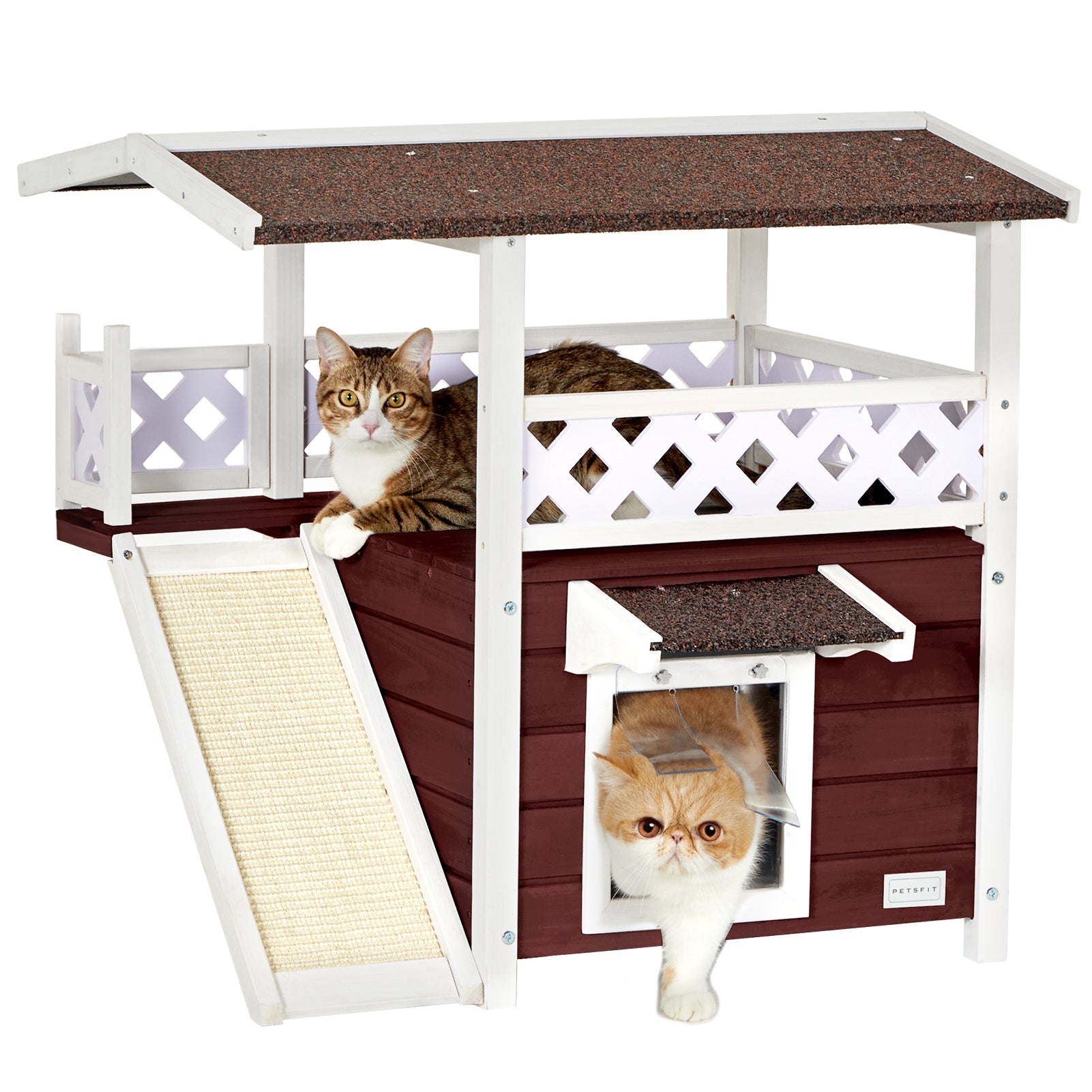 PETSFIT Cat House for Outdoor Feral Cat Shelter