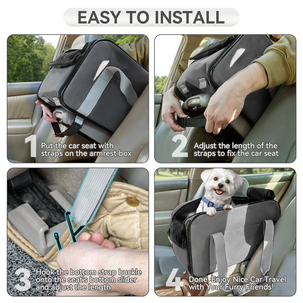PETSFIT Multipurpose Console Dog Car Seat