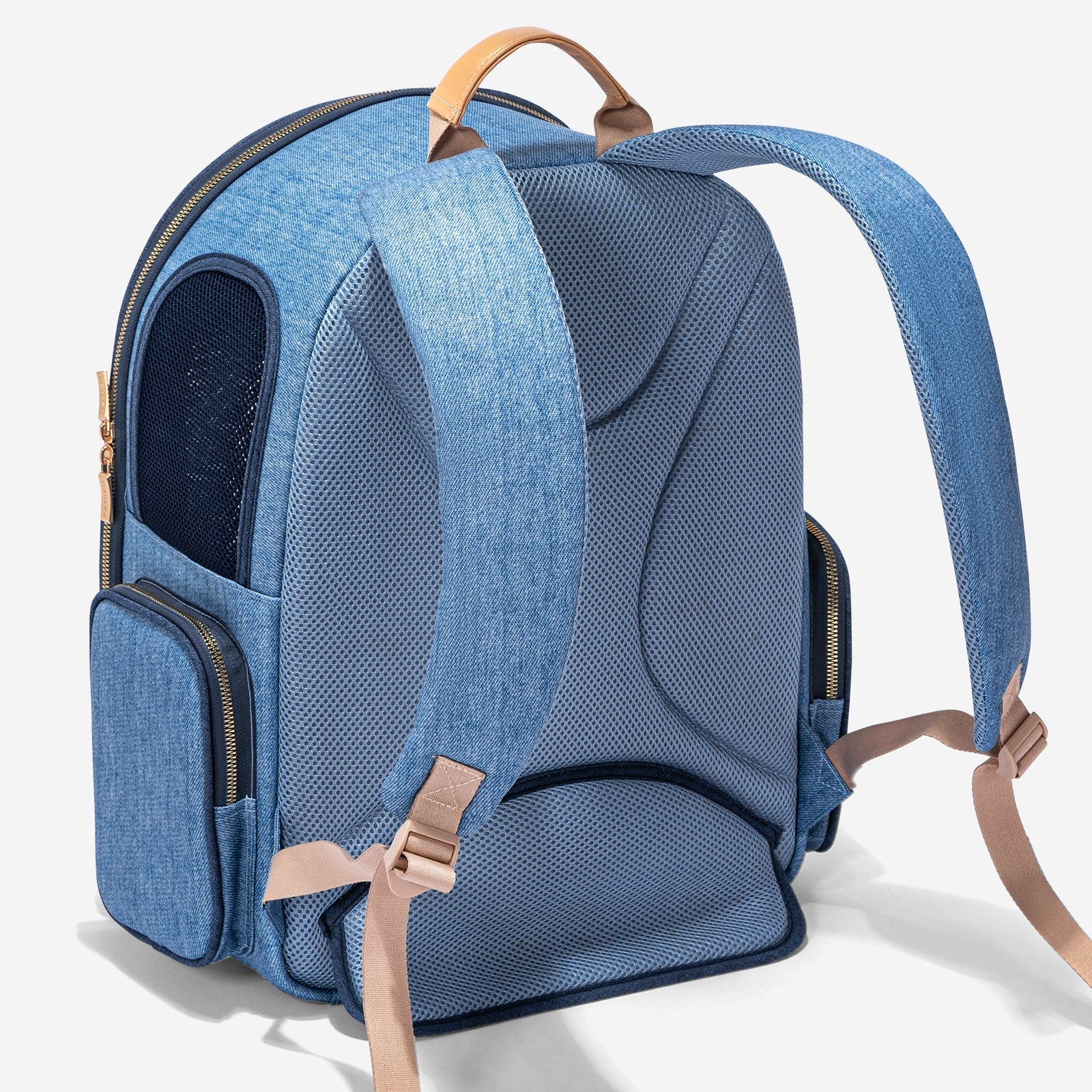PETSFIT Vira Blazer Denim Backpack for Stylish Pets