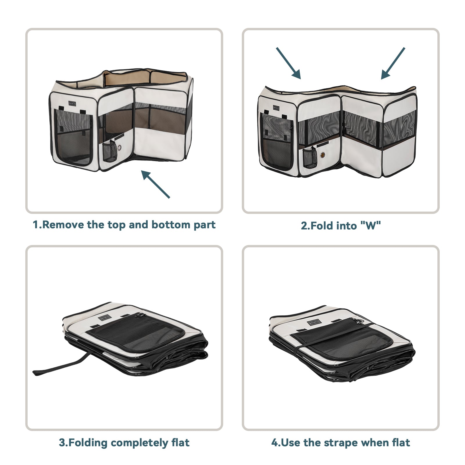 PETSFIT Dog Playpen for Small Medium Dogs