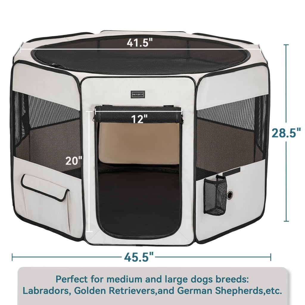 PETSFIT Dog Playpen for Small Medium Dogs