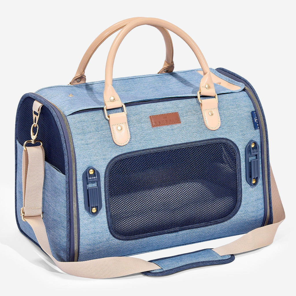 PETSFIT Vira Blazer Denim Style Pet Carrier Bag