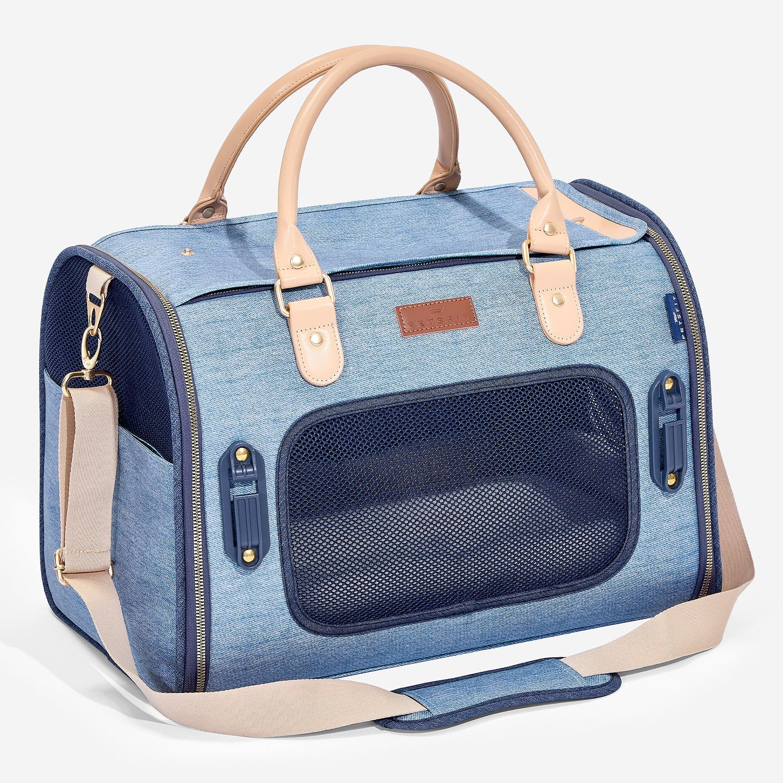 PETSFIT Vira Blazer Denim Style Pet Carrier Bag