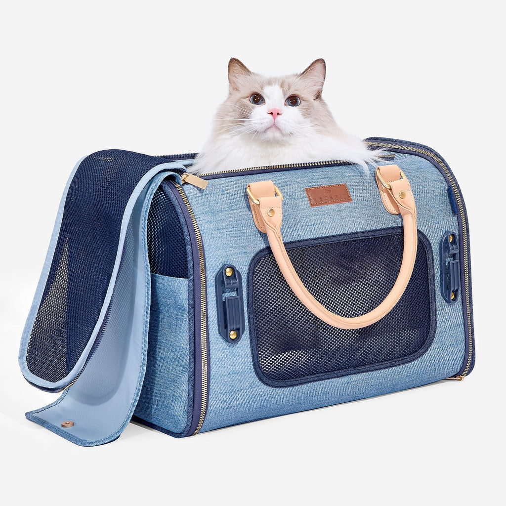 PETSFIT Vira Blazer Denim Style Pet Carrier Bag