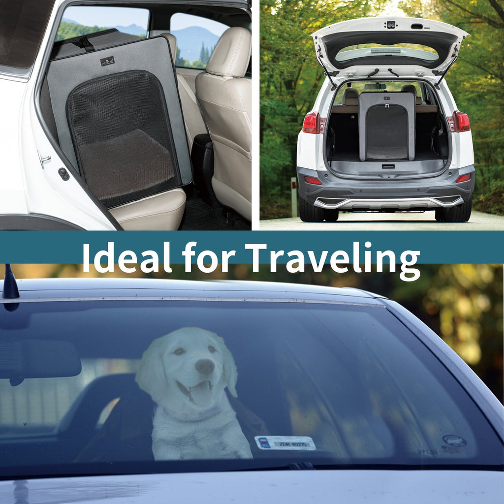 PETSFIT Dog Crate For Travel Collapsible Dog Crate