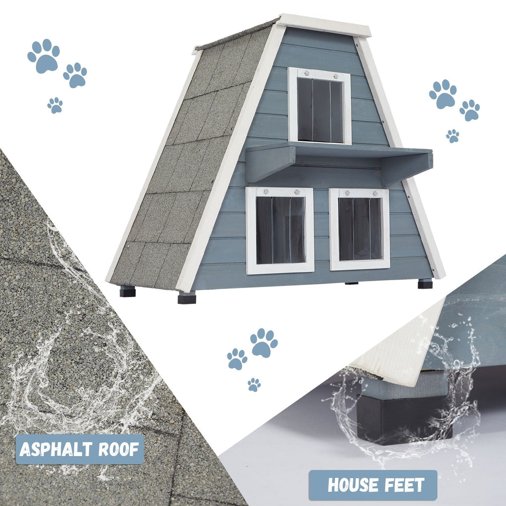 PETSFIT Outside Feral Cat House with Escape Door