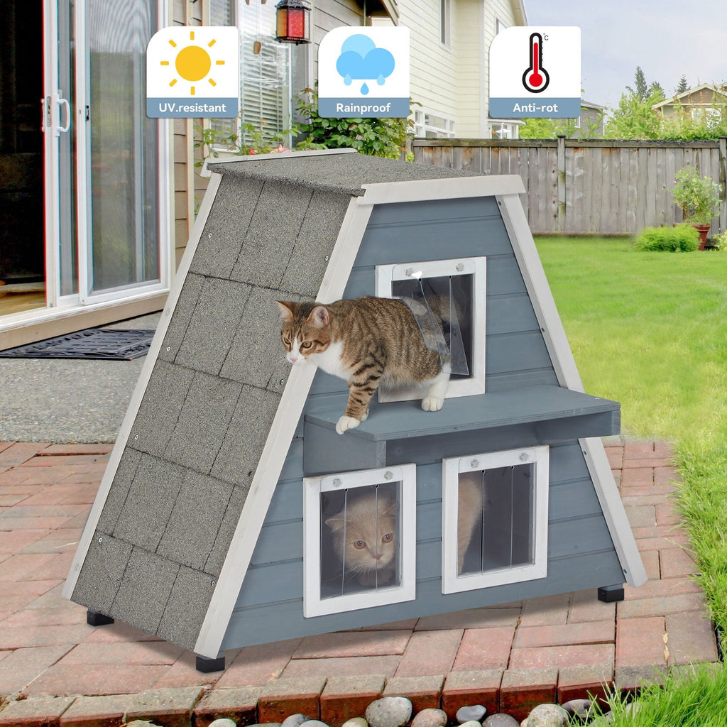 PETSFIT Outside Feral Cat House with Escape Door