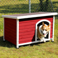 PETSFIT Weatherproof Wooden Outdoor Dog House