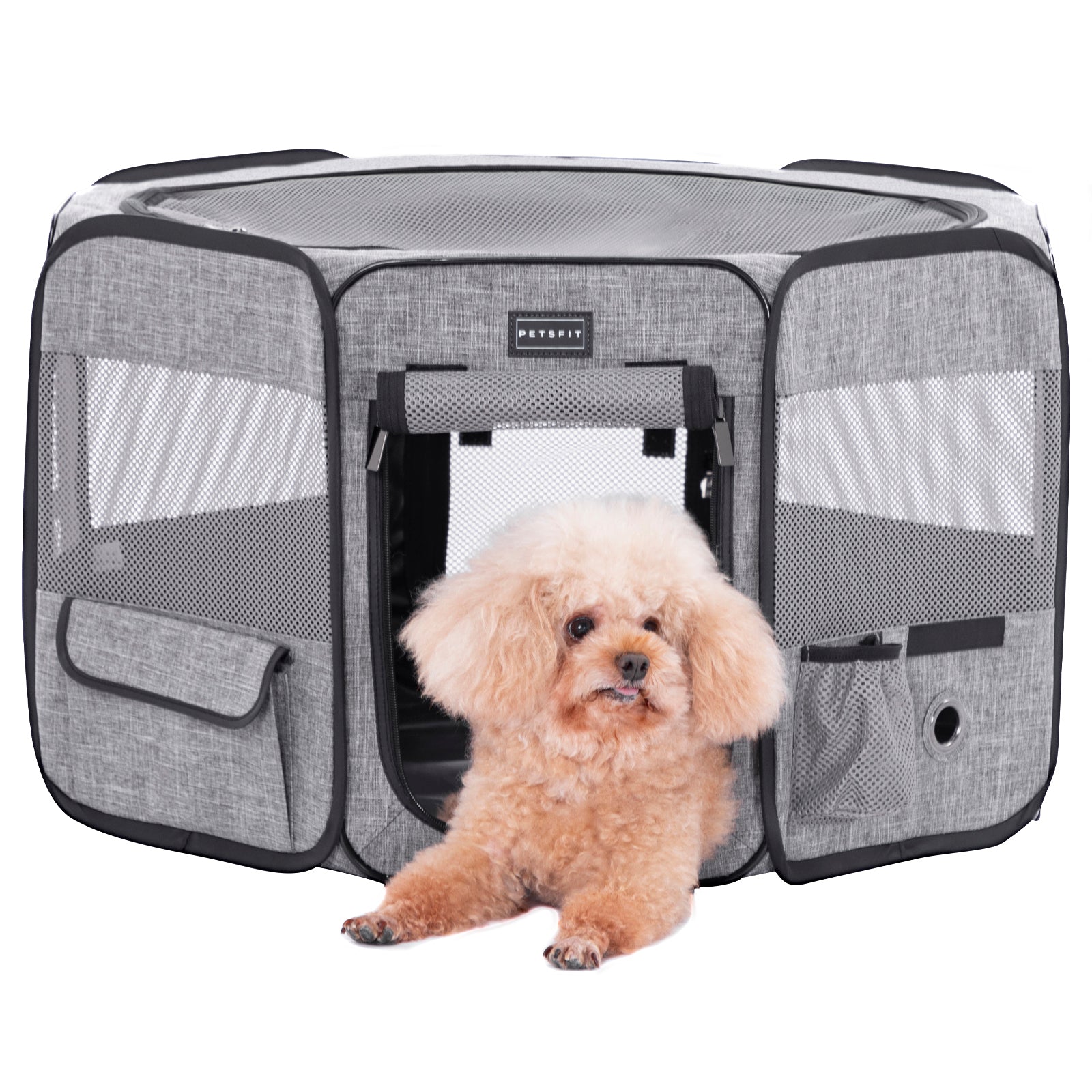 PETSFIT Pet Pop Up Playpen Portable Small Dog Pen