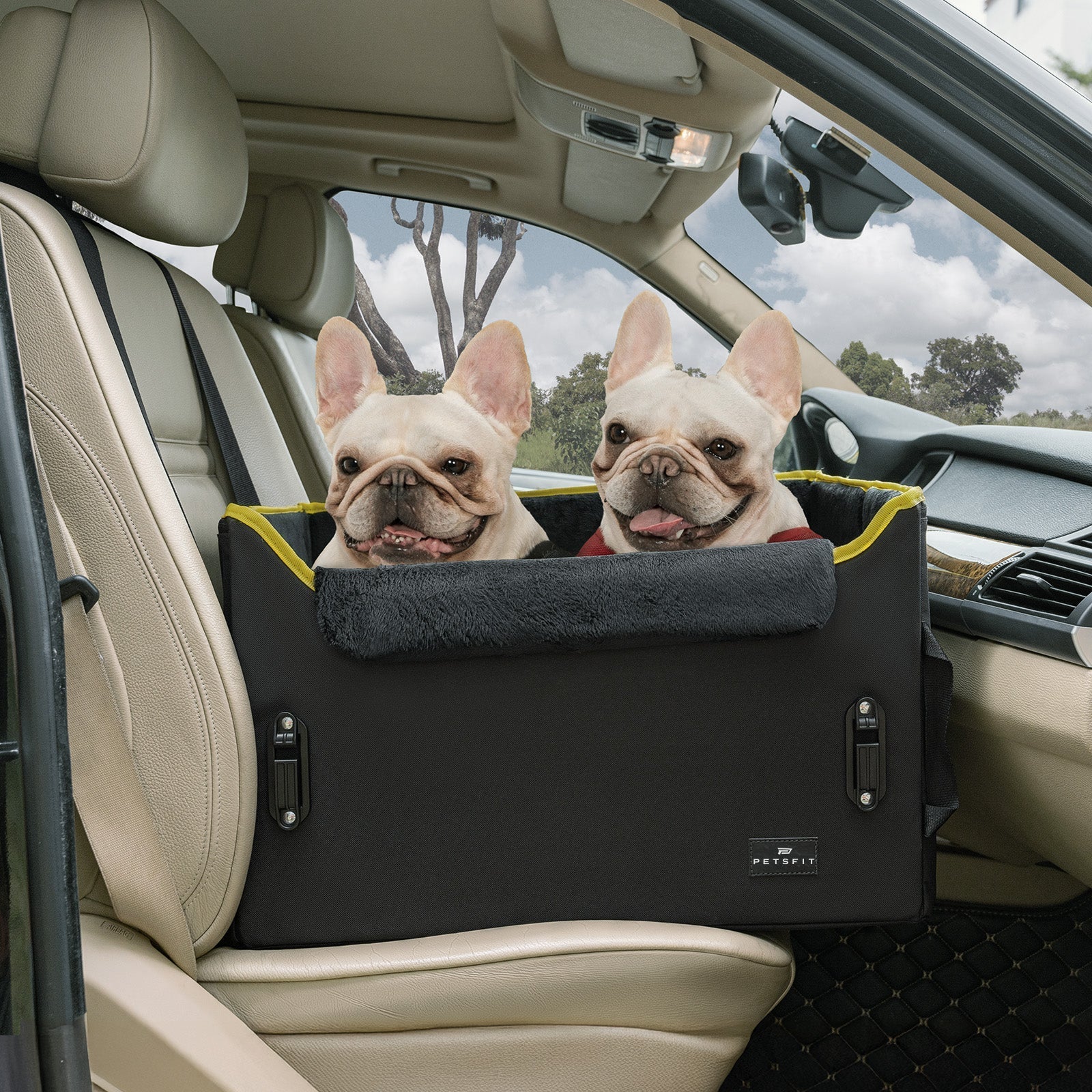 PETSFIT Dog  Car Booster Seat for Medium Dogs