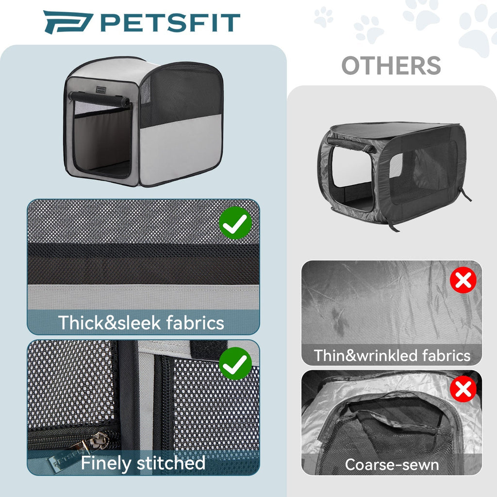 PETSFIT Portable Dog Crate Pop Up Collapsible Crate