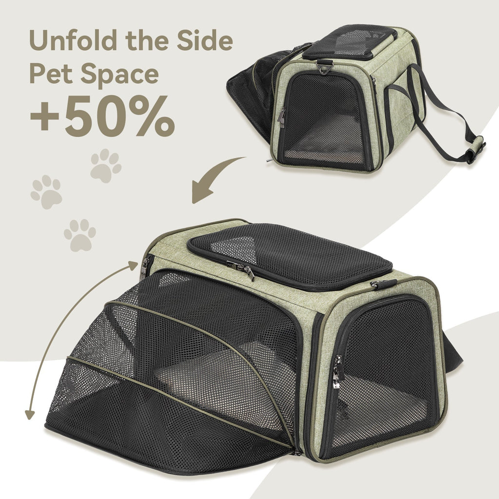 PETSFIT Cat Carrier Dog Carrier Expandable