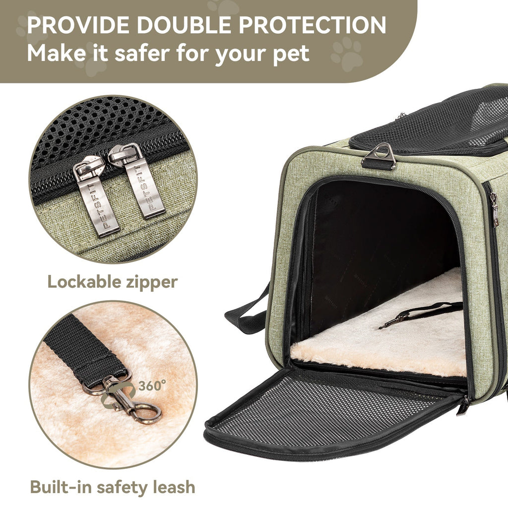 PETSFIT Cat Carrier Dog Carrier Expandable