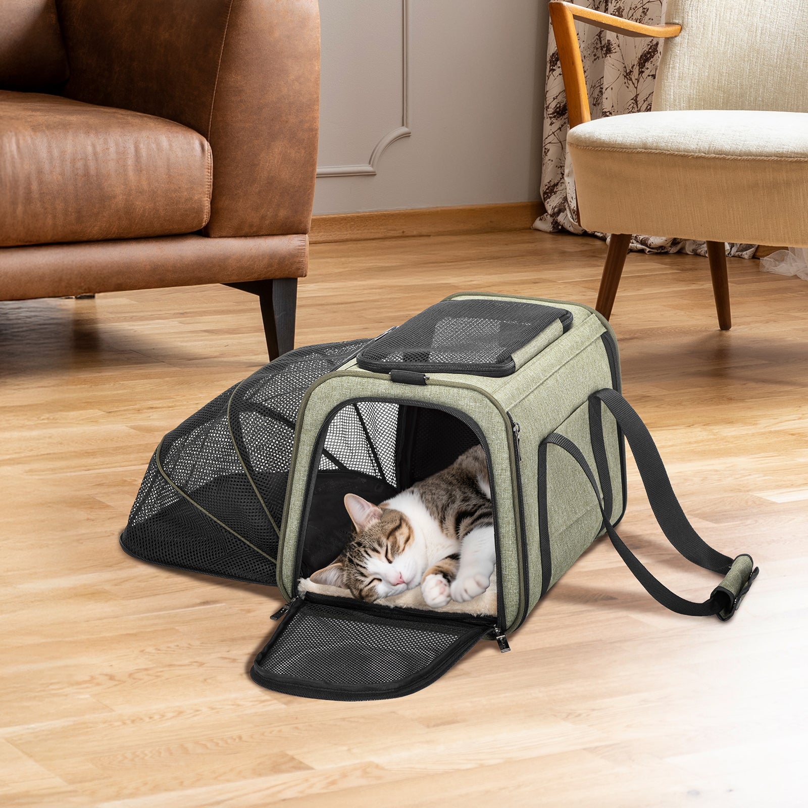 PETSFIT Cat Carrier Dog Carrier Expandable