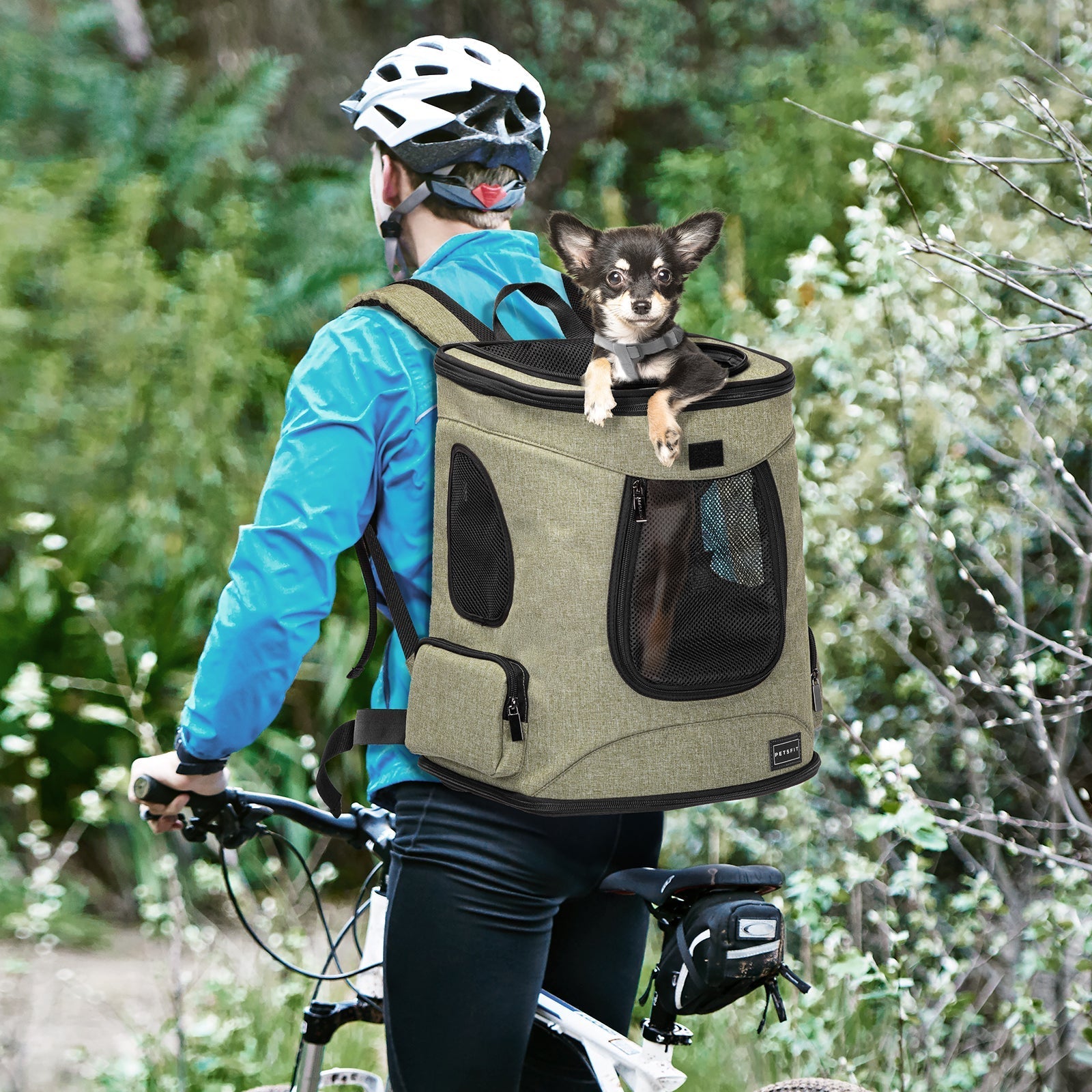 PETSFIT Soft Pet Backpack Carrier for Hiking