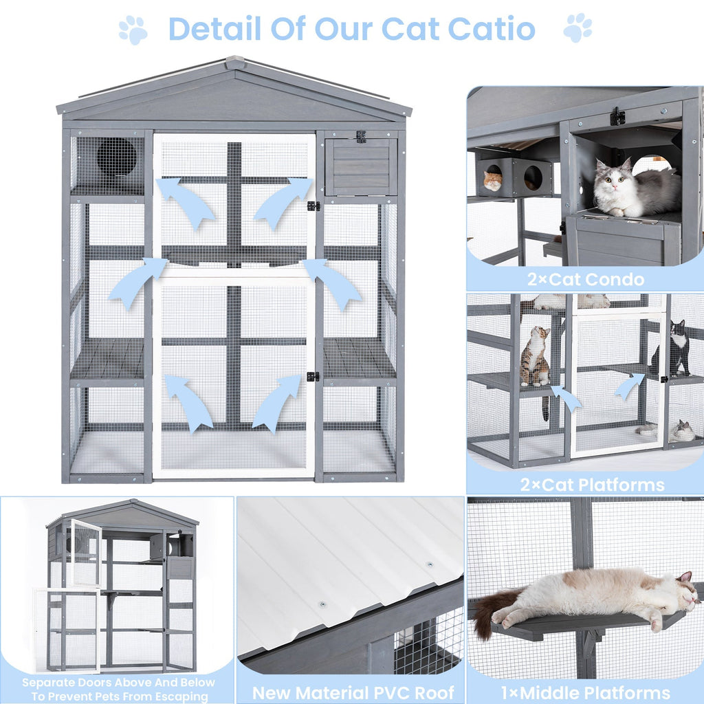 PETSFIT Cat Enclosure Catio Outdoor