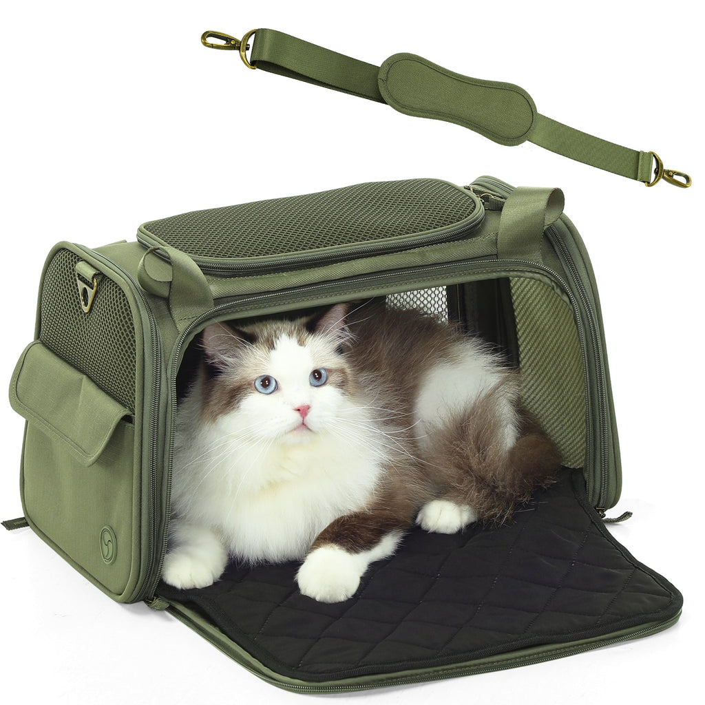 PETSFIT Faltbare Tragetasche für Katzen und kleine Hunde