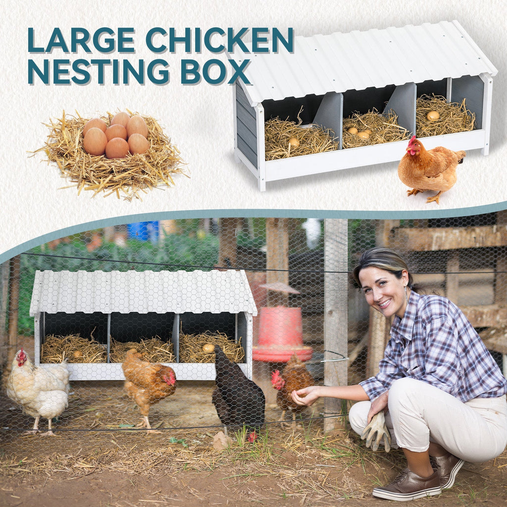 PETSFIT Triple Hen Nesting Boxes