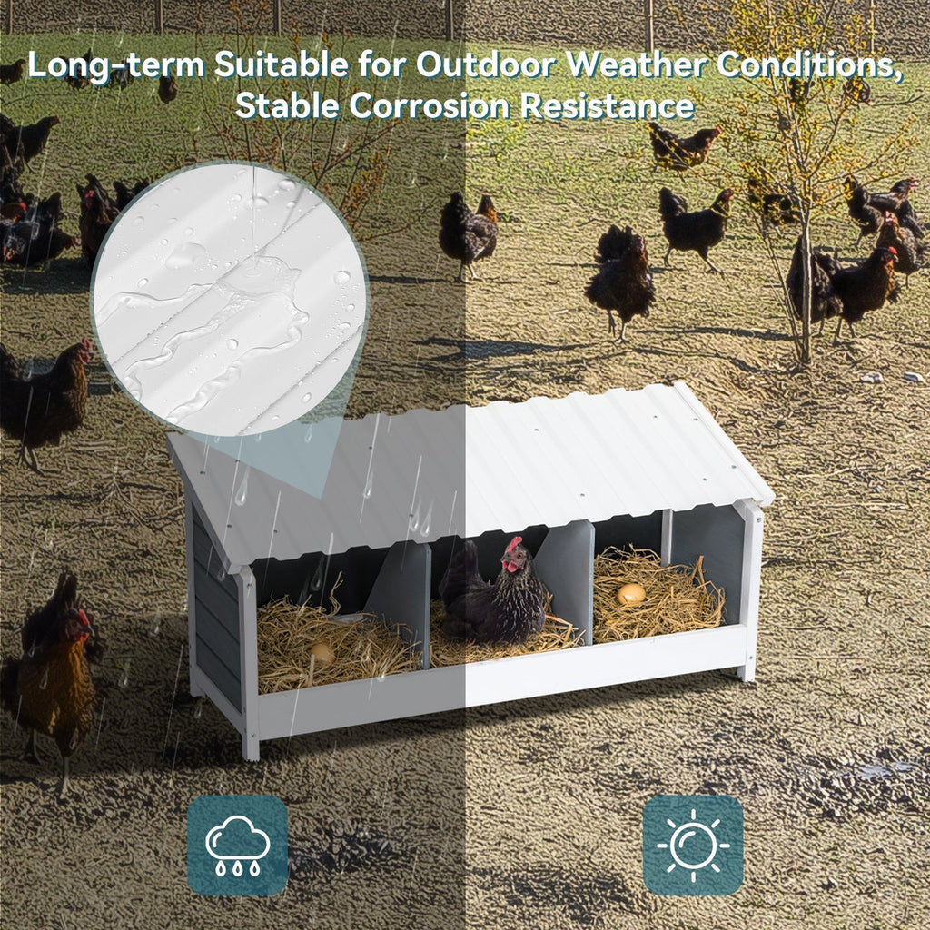 PETSFIT Triple Hen Nesting Boxes