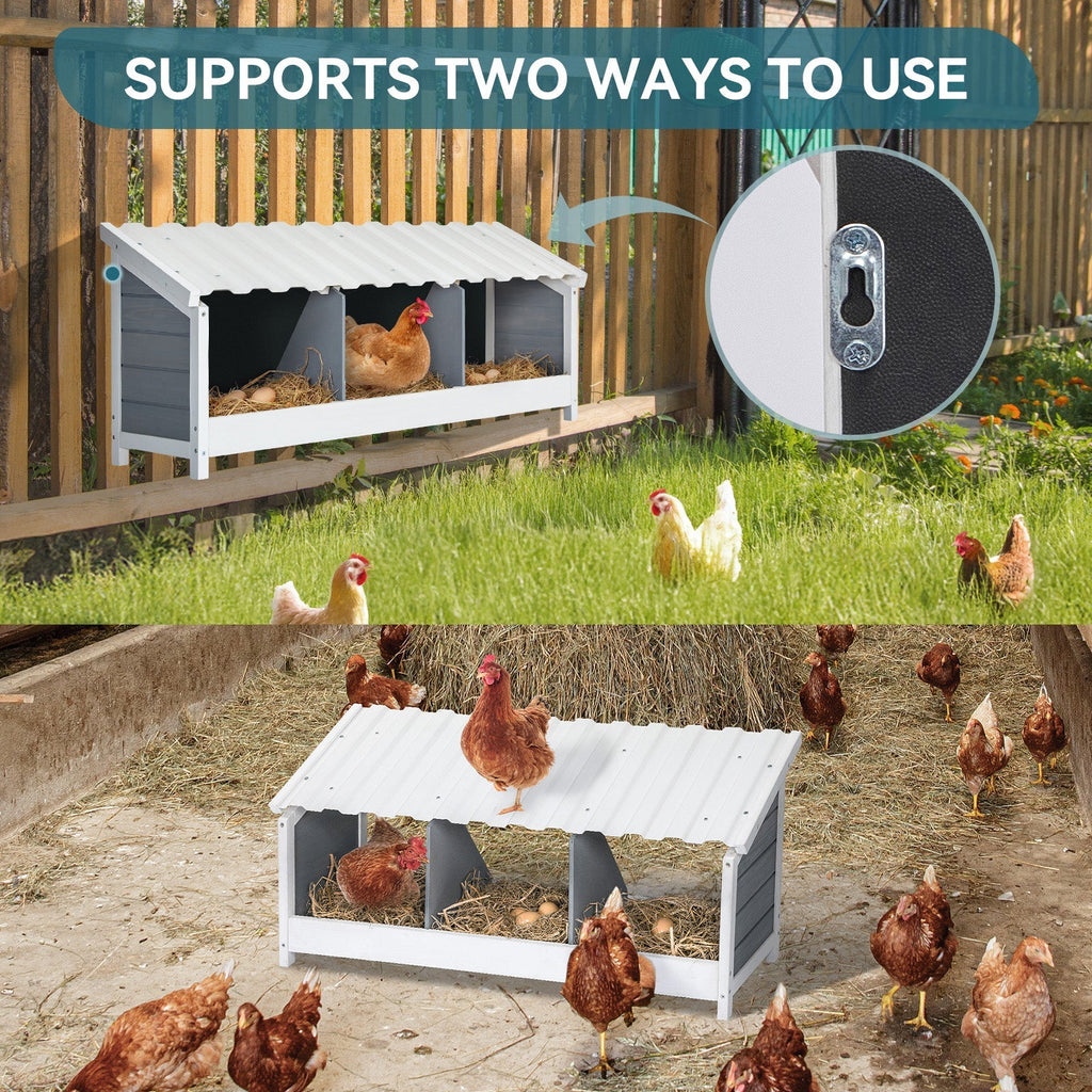 PETSFIT Triple Hen Nesting Boxes