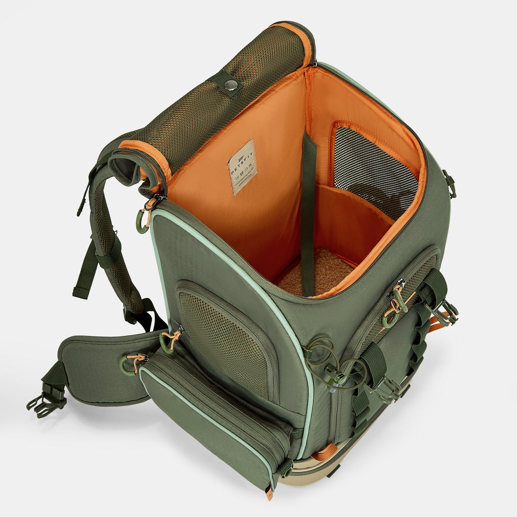 PETSFIT WILDPATH Pet Carrier Backpack for Hiking with Multi-Compartment Storage