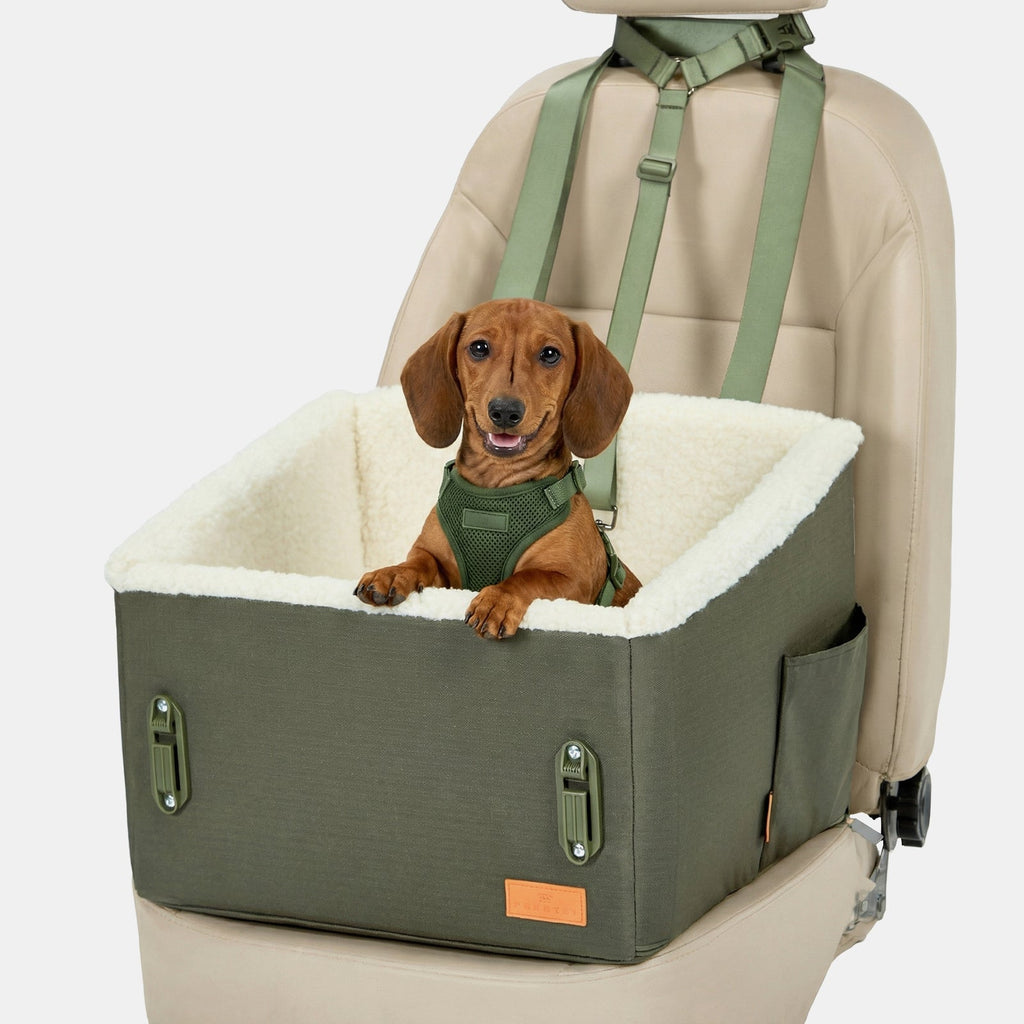 PETSFIT WILDPATH Elevated Dog Car Booster Seat for Small & Medium Dogs