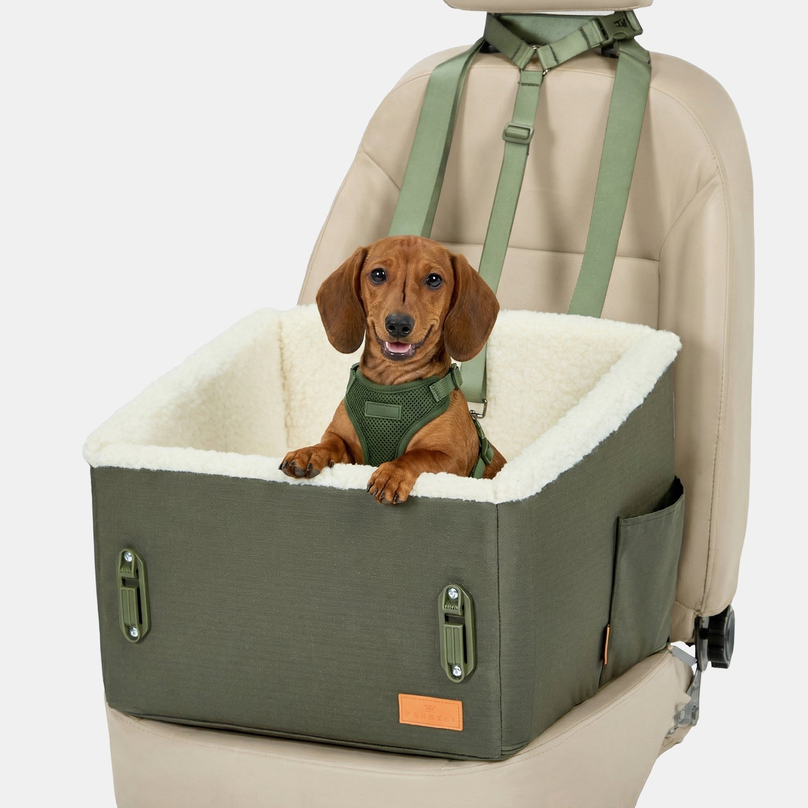 PETSFIT WILDPATH Elevated Dog Car Booster Seat for Small & Medium Dogs
