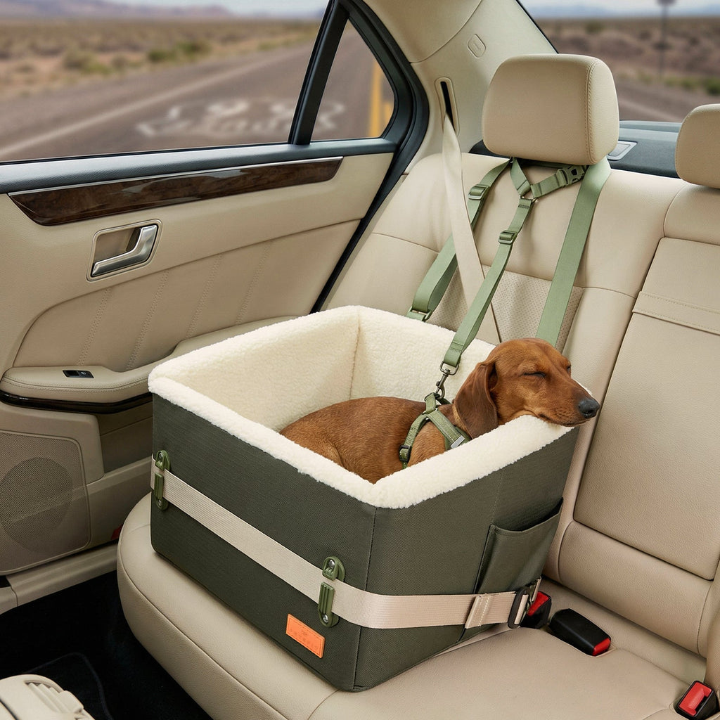 PETSFIT WILDPATH Elevated Dog Car Booster Seat for Small & Medium Dogs
