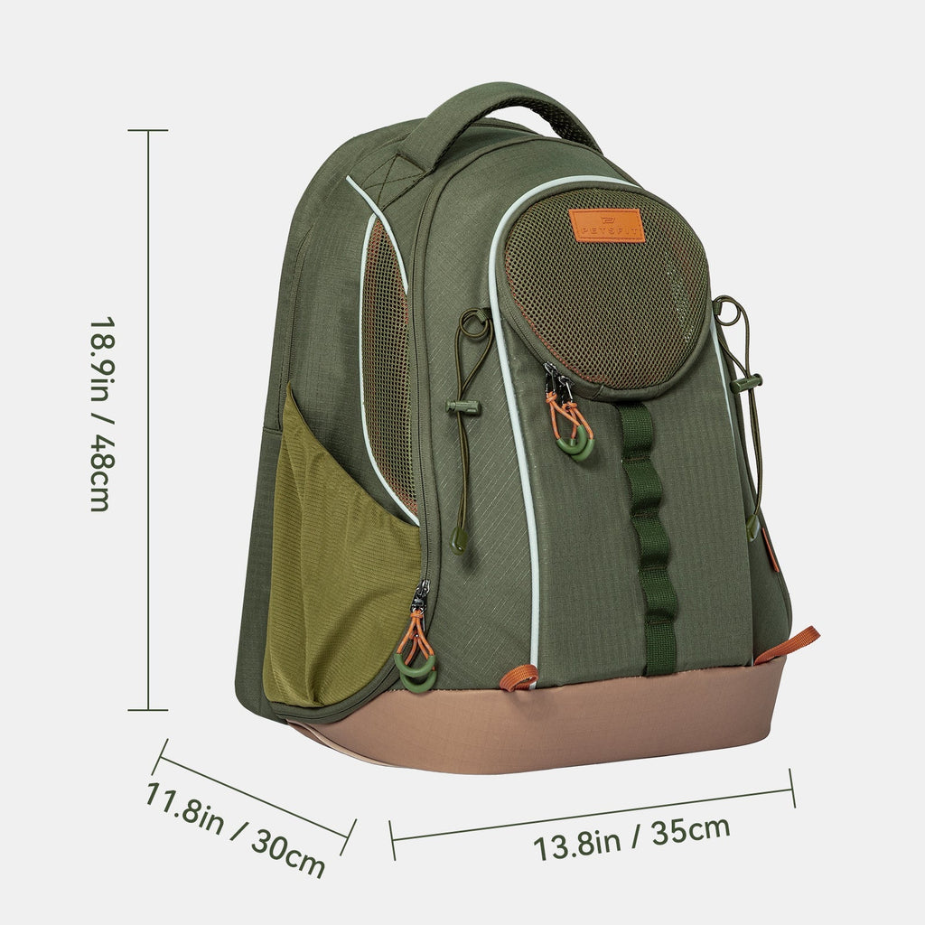PETSFIT WILDPATH Pet Carrier Backpack for Hiking with Waterproof TPU Base