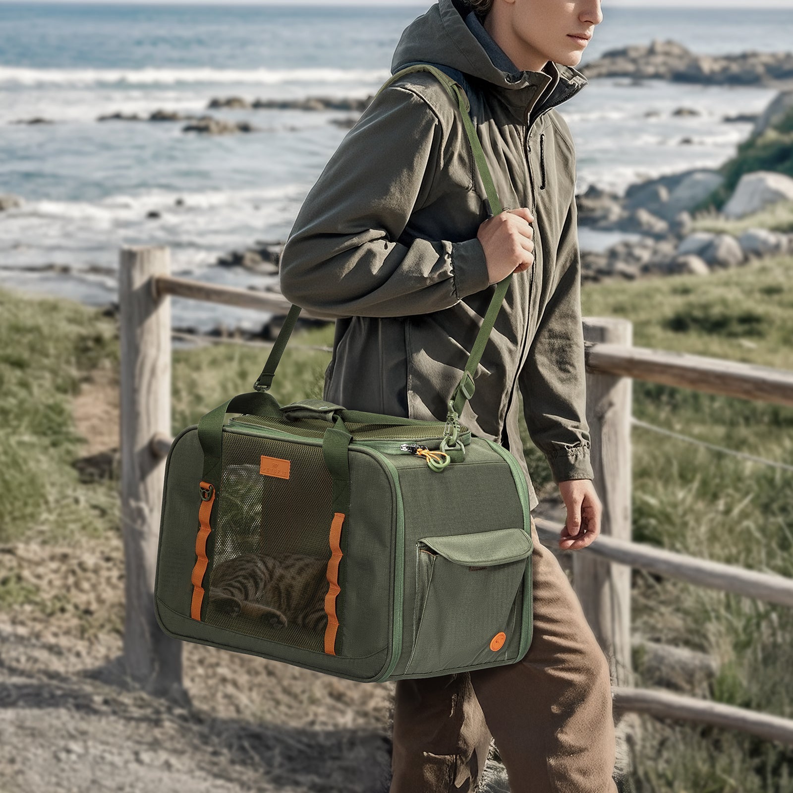 PETSFIT WILDPATH Pet Travel Carrier for Small Dogs & Cats