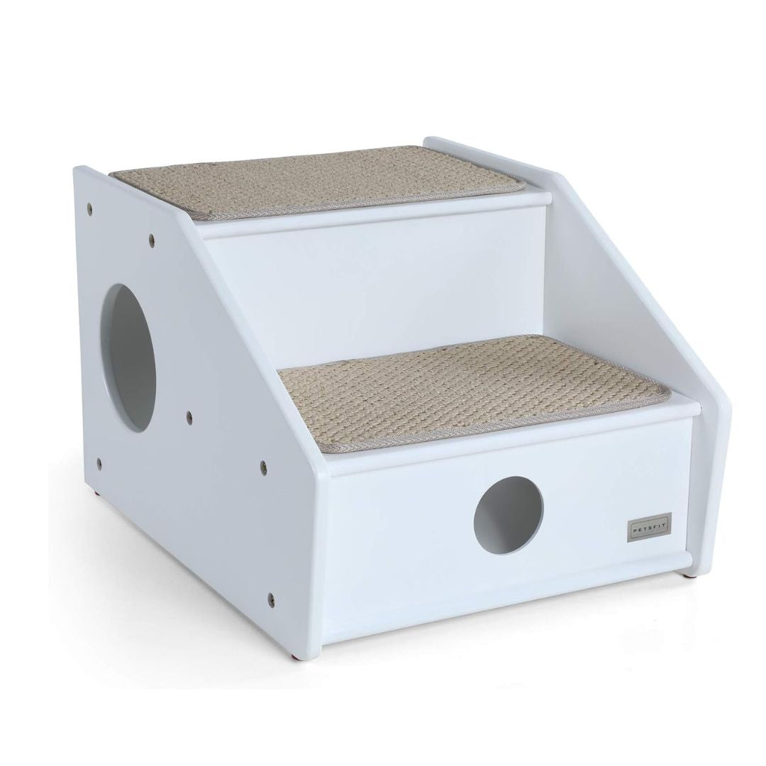 PETSFIT Wooden cat ramp for Old Cats, Dog Steps for High Bed