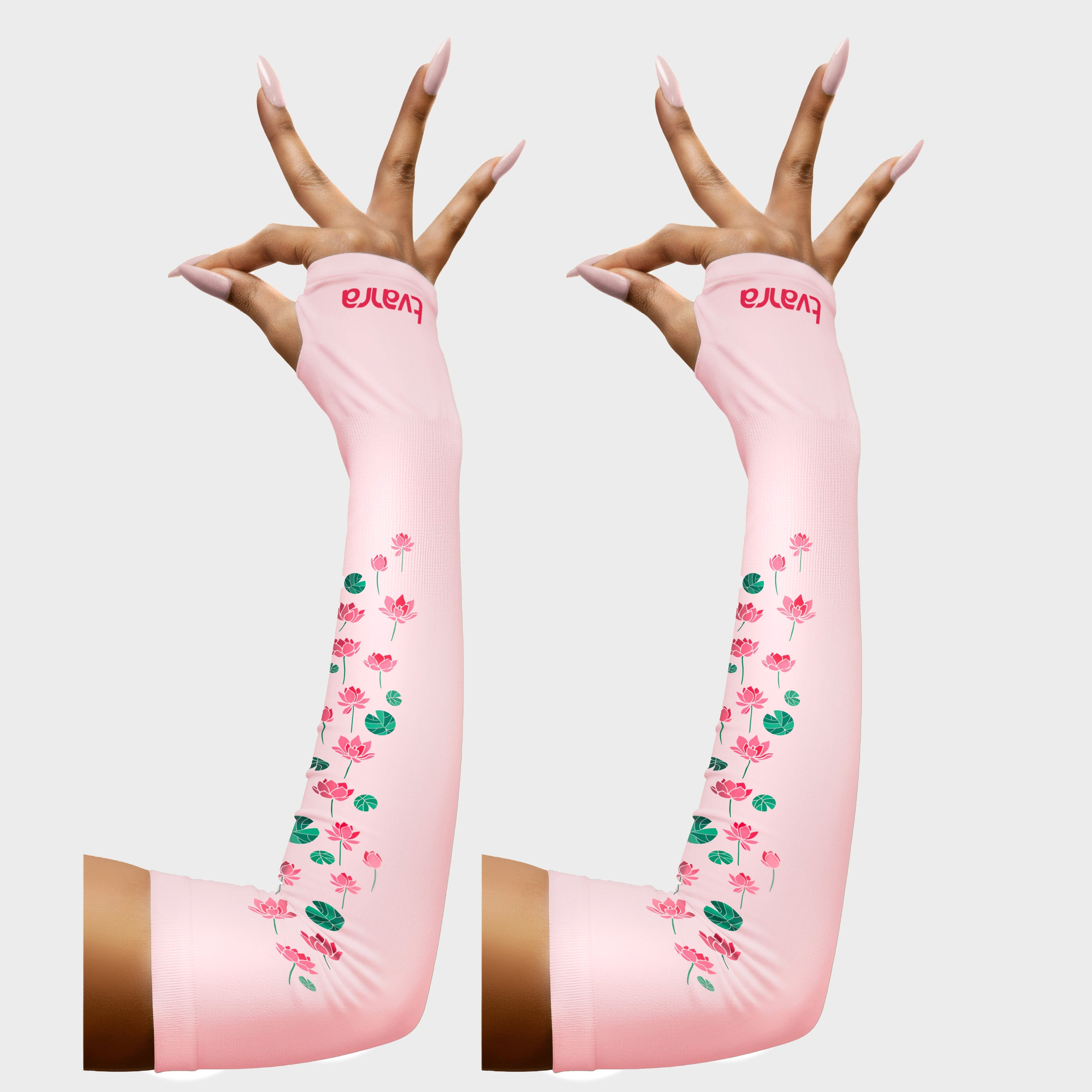 Padmaa Arm Sleeves for Ladies - Baby Pink