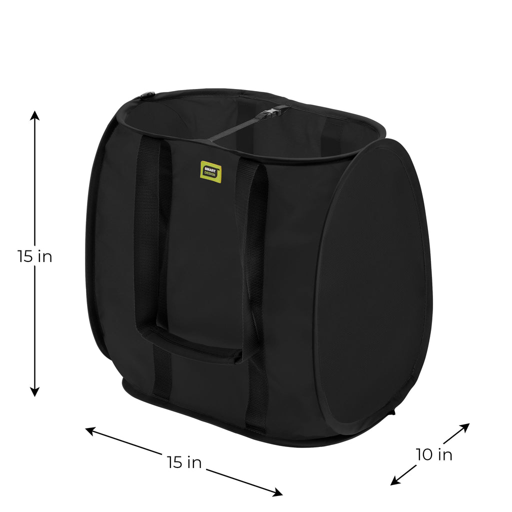 Pop-Up Reusable Shopping Bag - Black