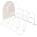 Smart Design Premium Pan & Lid Organizer, 5-Tier, White