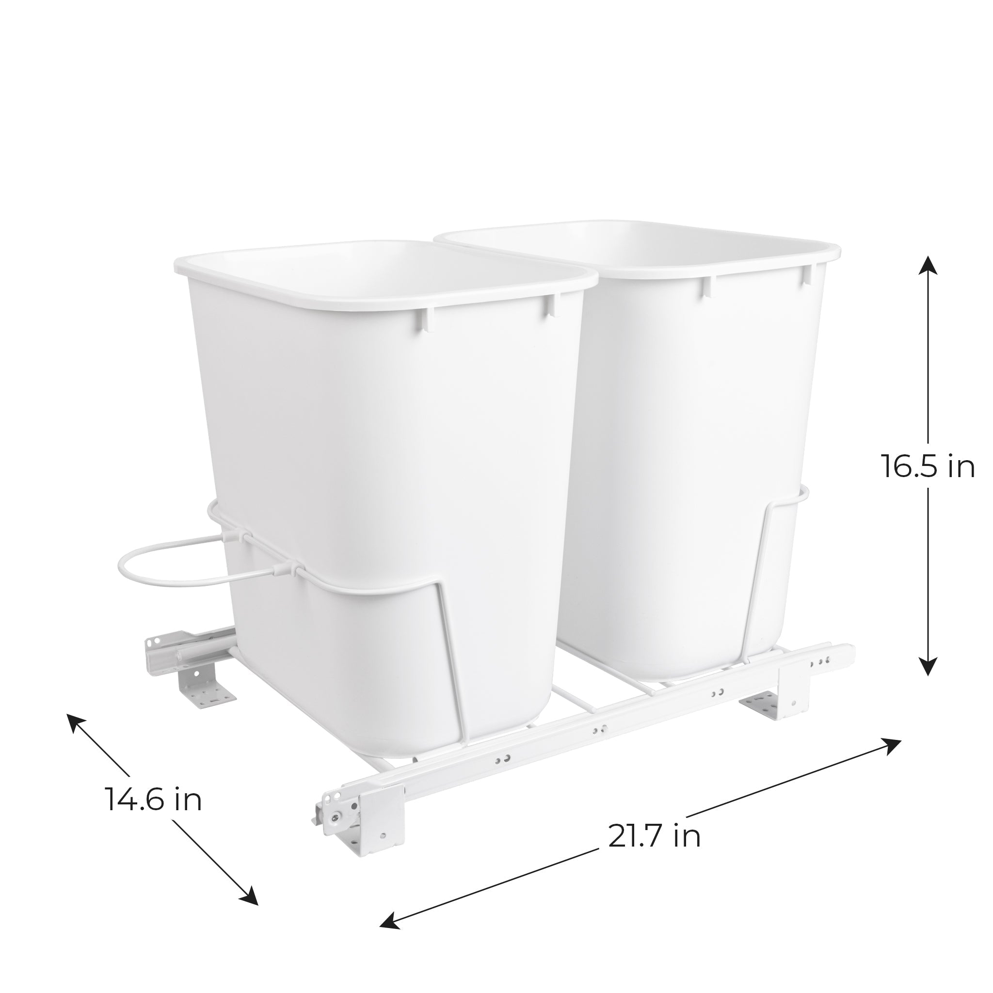 Roll-Out Sliding Waste Bin (24L)