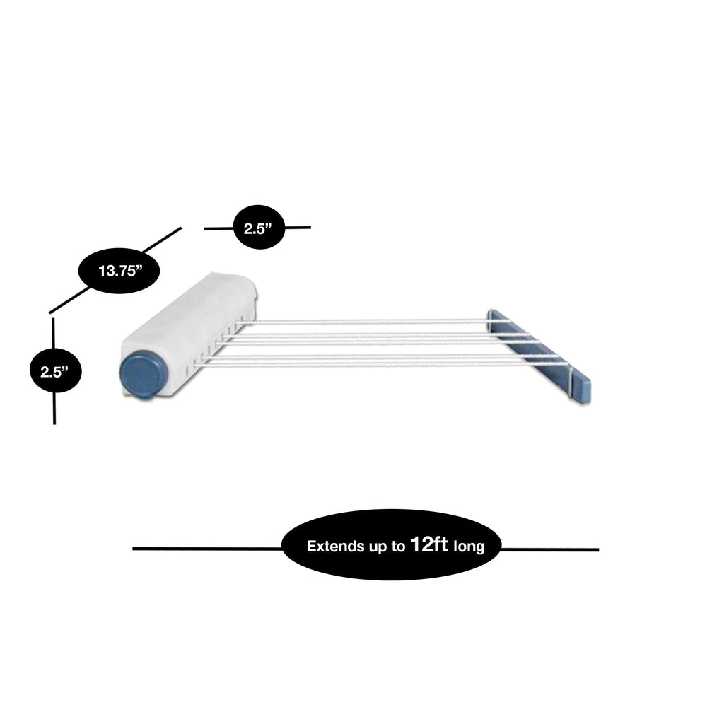 Retractable Clothesline w/Mounting Hardware