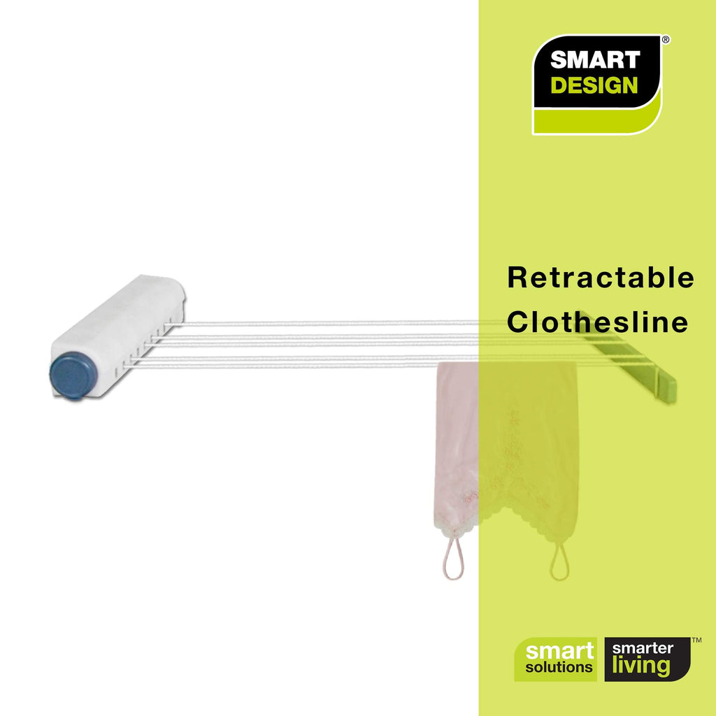Retractable Clothesline w/Mounting Hardware