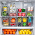 Set of 18 Clear Refrigerator & Freezer Organization Bins