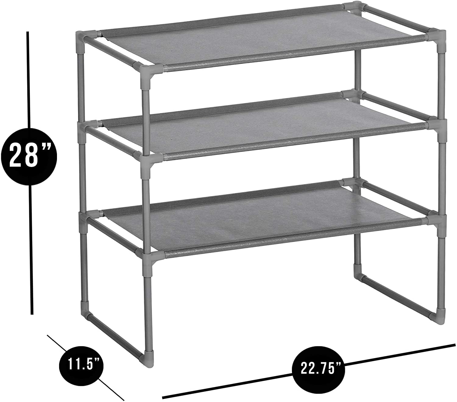 Shoe Rack Shelf with Laminated Liner