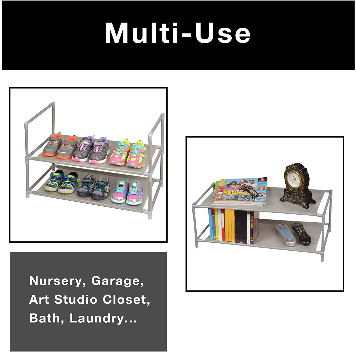 Shoe Rack Shelf with Laminated Liner