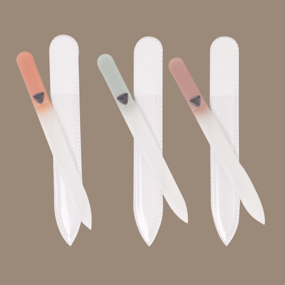 3-Pack Czech Glass Nail Files in Sleeves