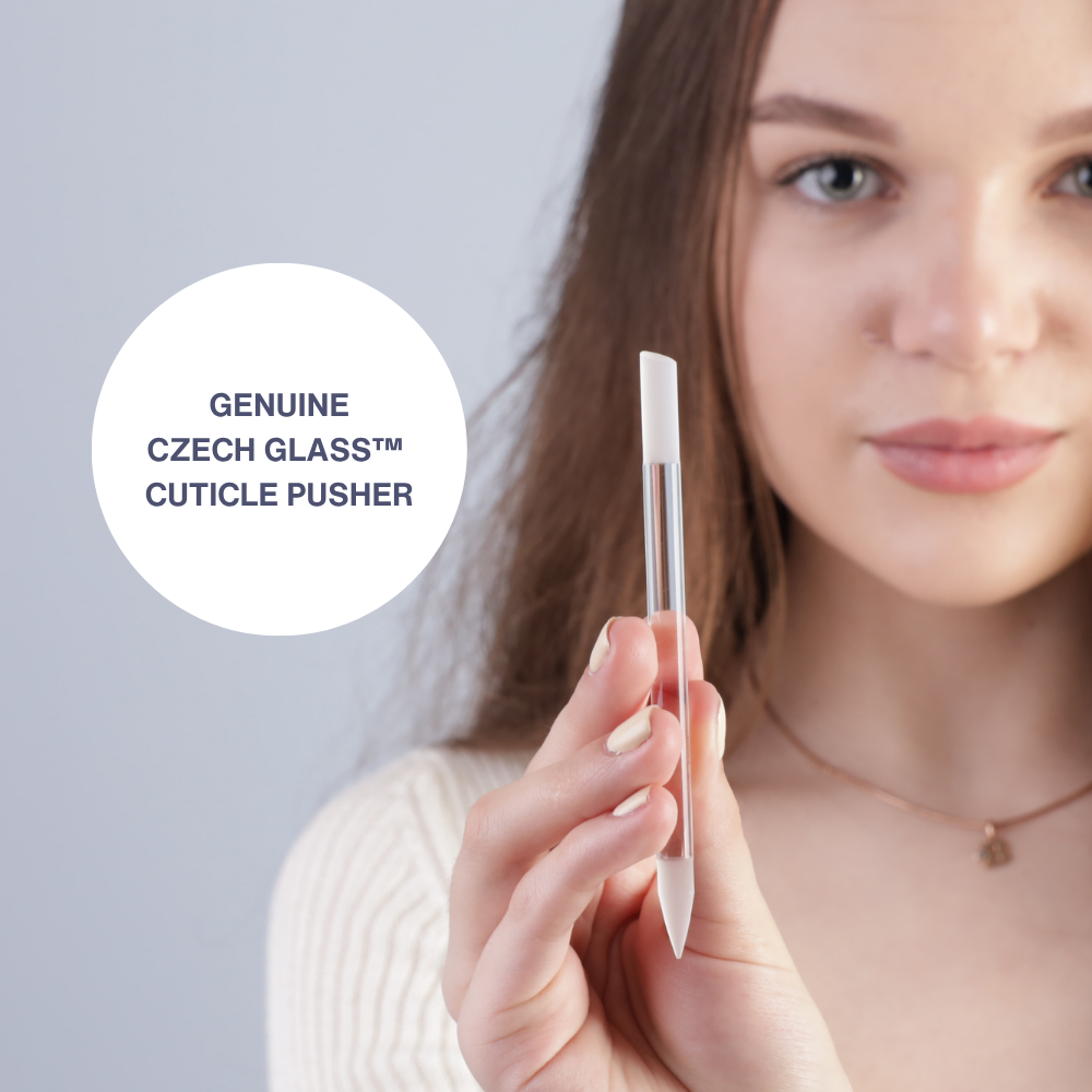 Single Czech Glass Cuticle Pusher