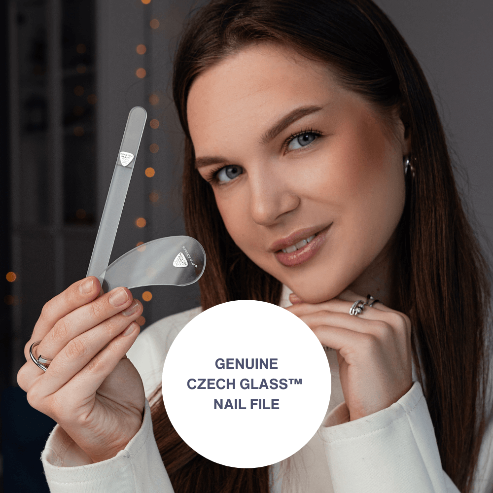 Ergonomic Czech Glass Nail File Set