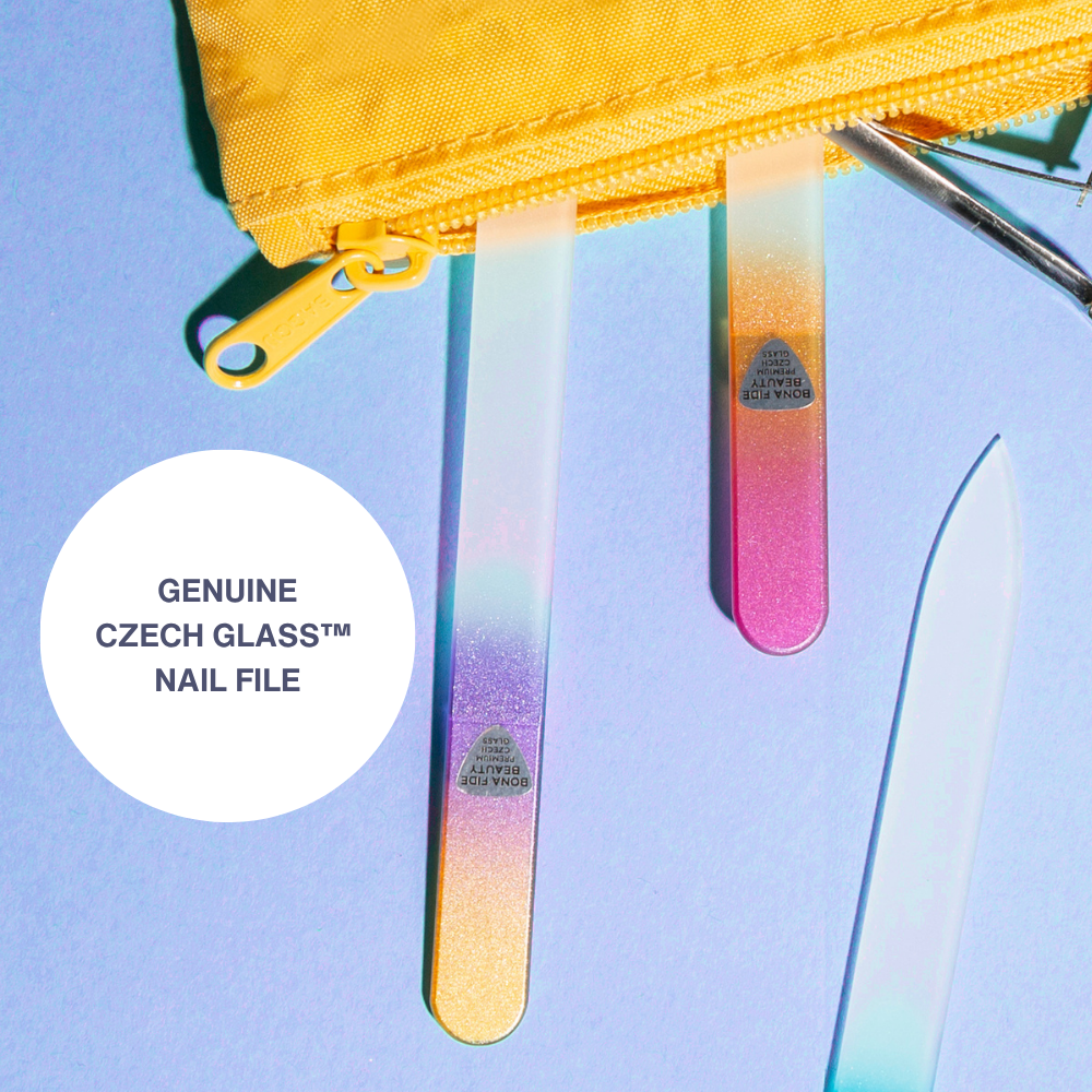 5-Pack Czech Glass Nail Files in Sleeves