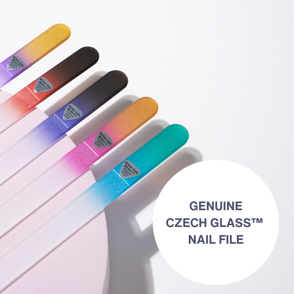 5-Pack Czech Glass Nail Files in Hard Cases - Serenity Set