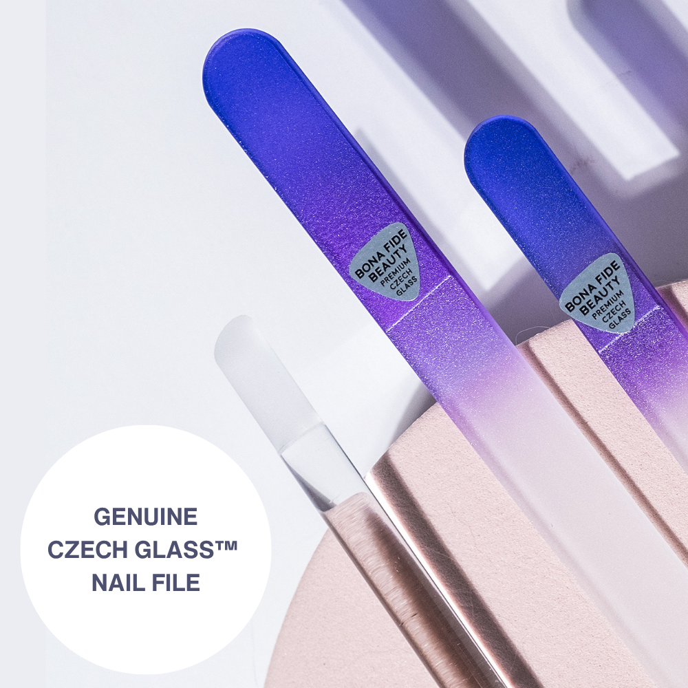 3-Piece Czech Glass Manicure Set in Violet