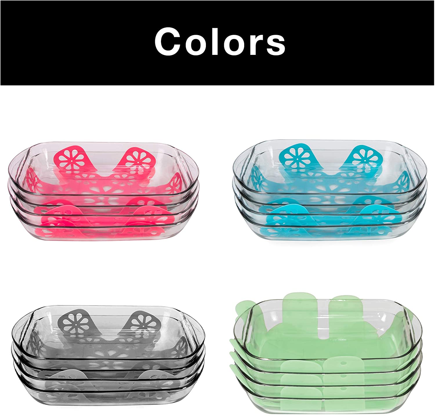 Silicone Pan and Plate Protector Trivet - Set of 2 Pads and Protects Against Scratches and Cracks - 13.75 x 13.75 Inch - Gray