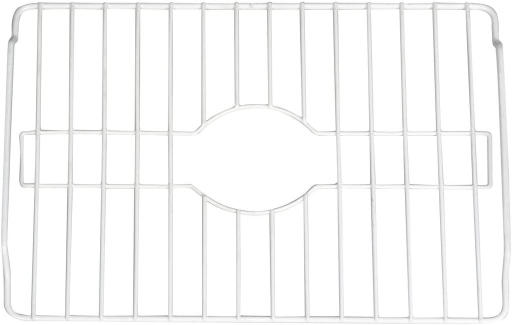 Sink Protector - Large - Steel Wire Frame - Rust Resistant Finish - Protects Sinks from Damages and Scratches - 18.13 x 12.5 Inch - White