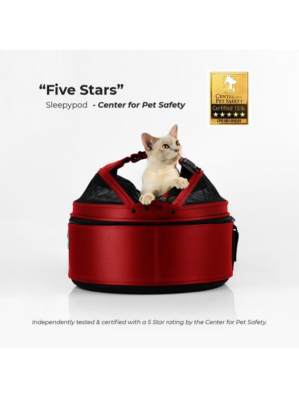 Sleepypod Mobile Pet Bed – Crash-Tested, Ultra-Plush Travel Bed for Small Pets - Full Size