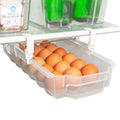 Sliding Egg Drawer with Extendable Rails - Holds 18 Eggs